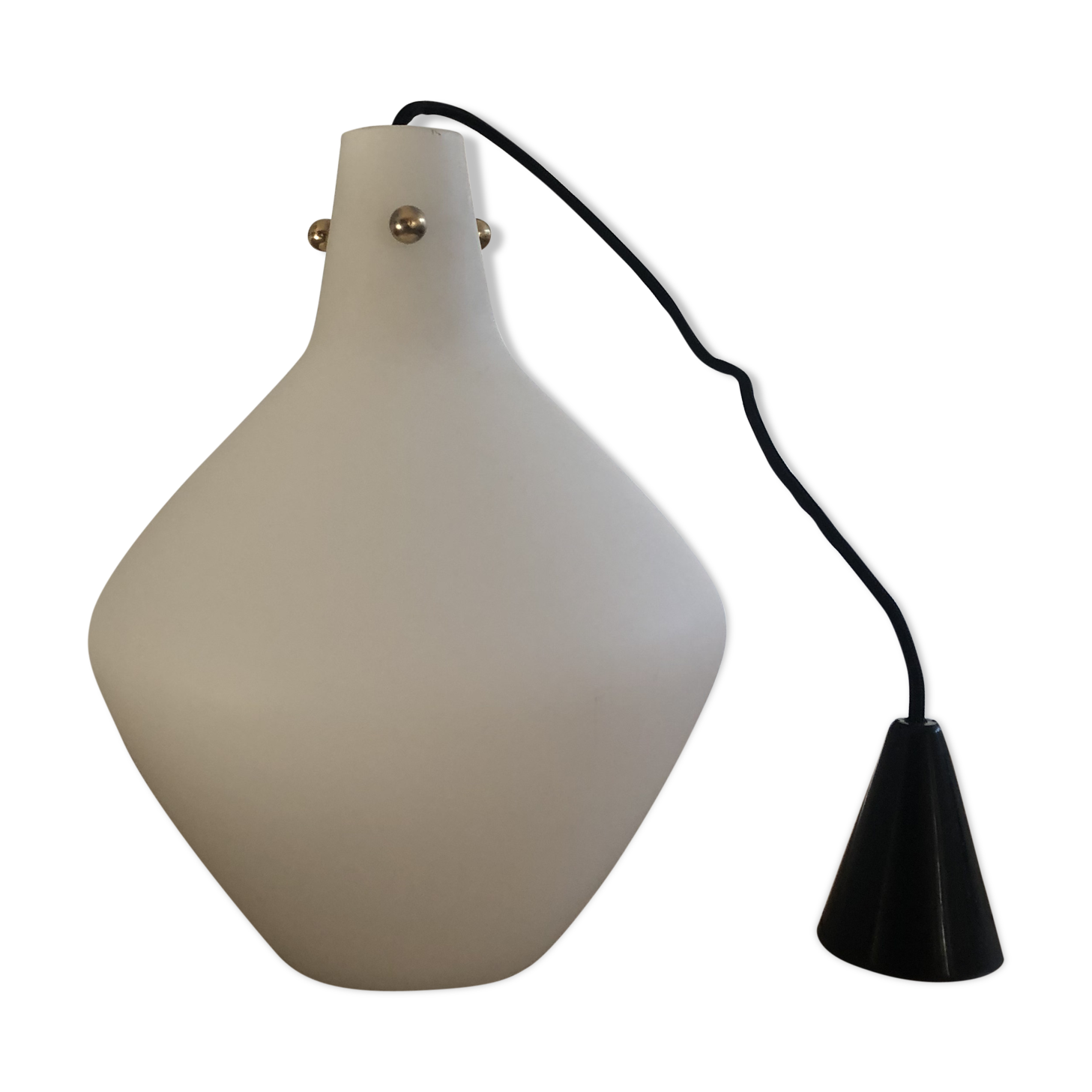 Italian midcentury vintage opaline hanging