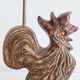 Vintage 60s-70s ceramic rooster lamp base signed