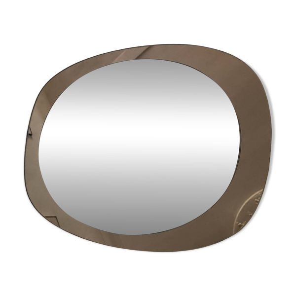 Miroir ovale années 70