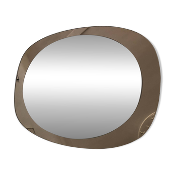 Miroir ovale années 70