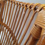 Paire de fauteuils en rotin