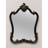 Black and gold baroque mirror