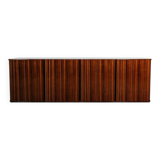 Credenza In Palissandro Monumentale Zebrawood Lacquered Mid-Century De