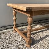 Extendable stripped farmhouse table 300 cm