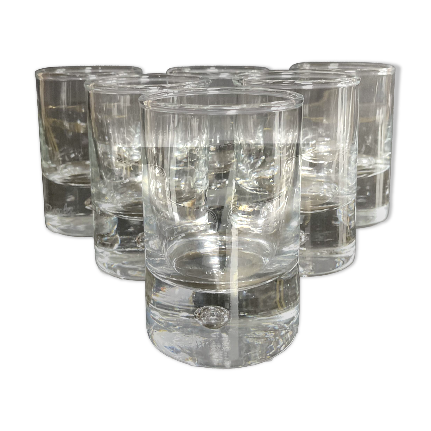 Set of 6 vintage shot glasses