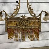 Antique brass chandelier