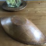 Wooden and wicker salad bowl from the 1900s