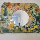 Vintage mosaic mirror 60x45cm
