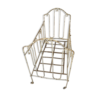 Small old wrought iron bed.