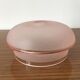 Opaque pink glass globe