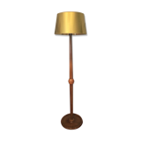 Walnut art deco floor lamp