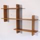 Etagere vintage scandinave en bois 1960