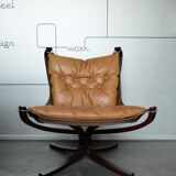 Scandinavian armchair Falcon Chair, Sigurd Resell for Vatne Møbler, Norway 1970