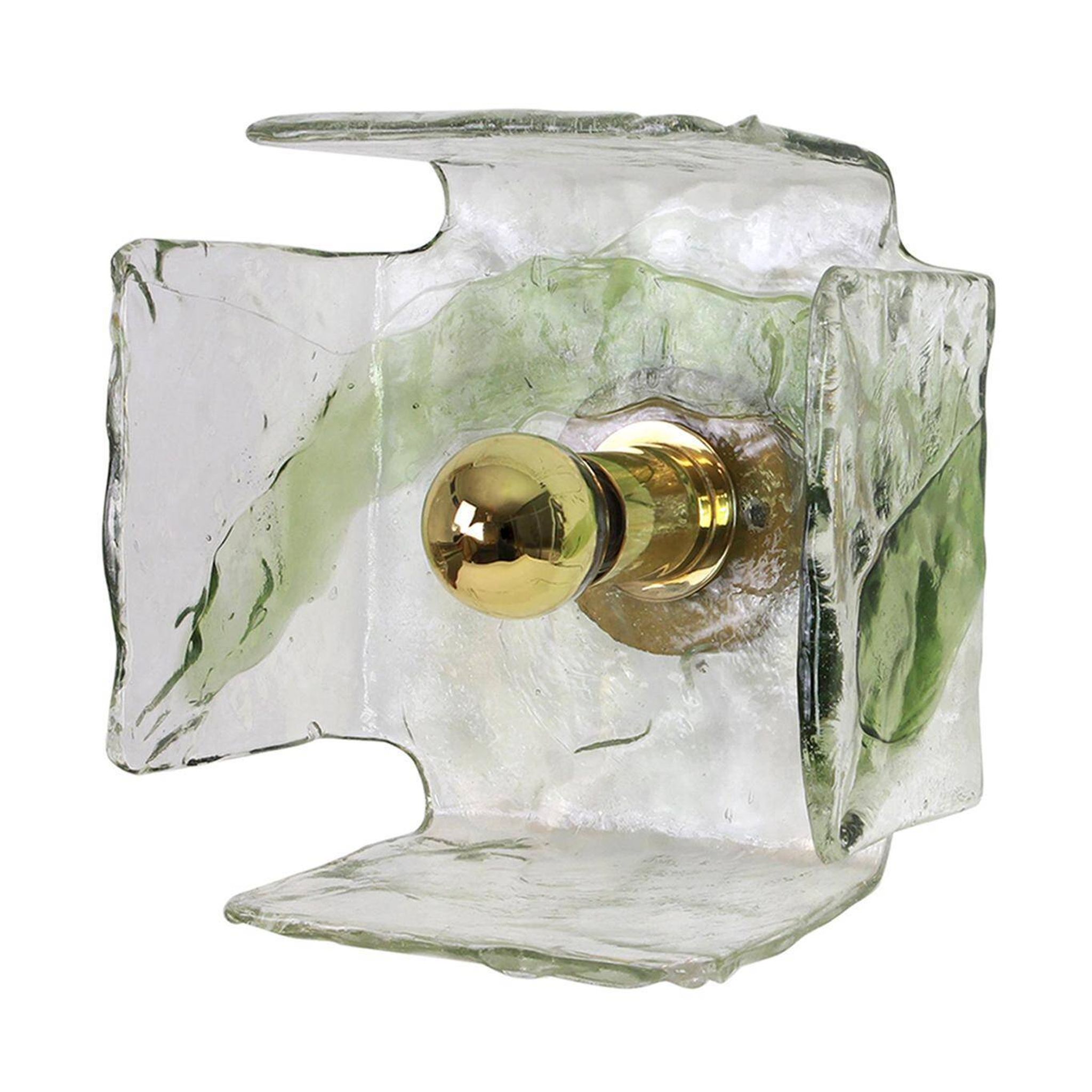 1 of 6 large glass wall lamp designed by Carlo Nason for Kalmar, 1960s.