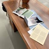 1950s walnut counter or desk