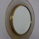 Vintage French Brass Mirror, 1960s