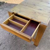 Charlotte Perriand dlg pine table from the 60s