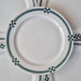 Set of 5 flat plates Nancy - Creil and Montereau