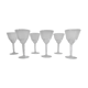 Lot A 6 glasses of chiseled crystal wine Height 15.5 cm Diameter edge sup. 8 cm