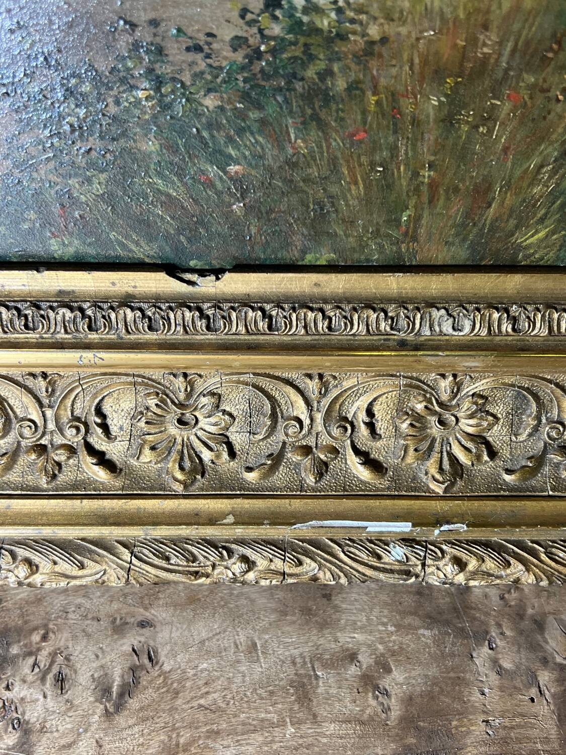 Huile sur bois XIX ème