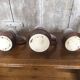 Lot de 3 anciens pichets revol b63 céramique flammée 0,25l & 0,5l