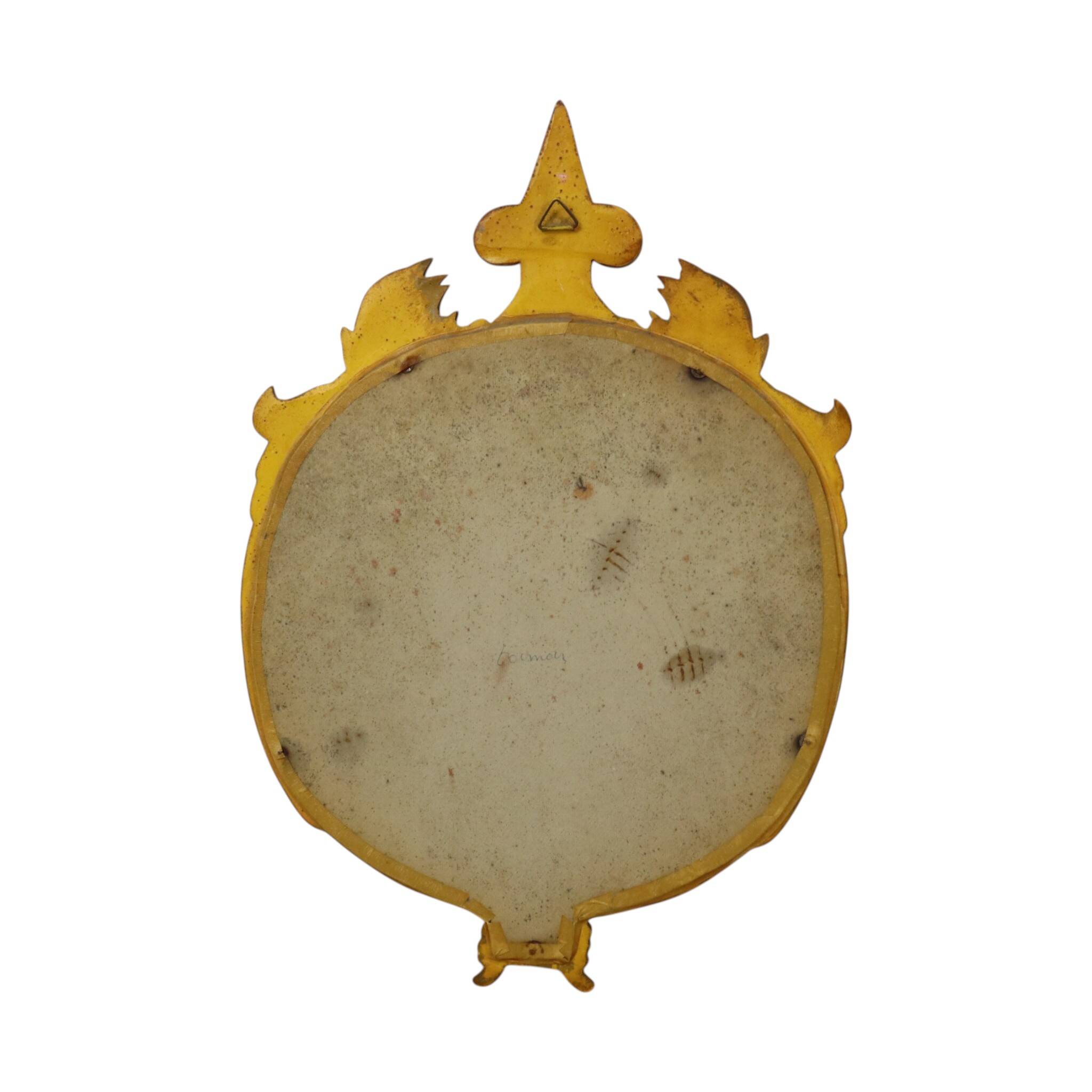 Classic Gold-Leaf Gilded Baroque Acanthus Mirror 45cm