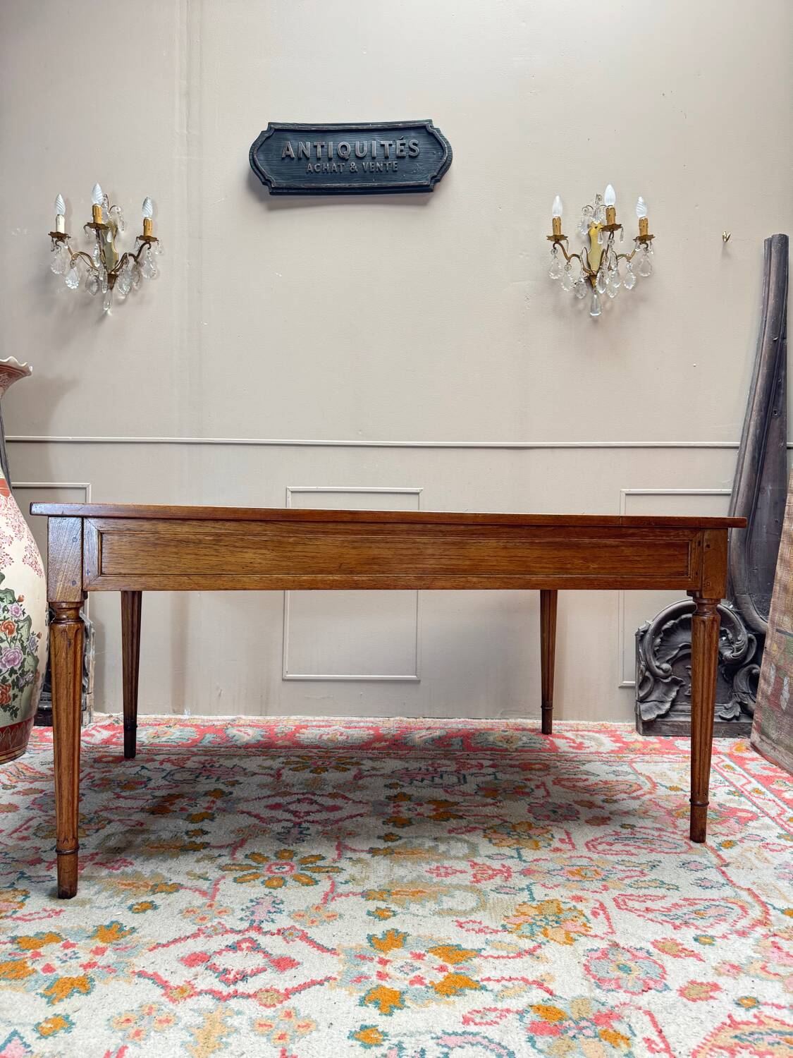 Mahogany desk in louis xvi style 19th century