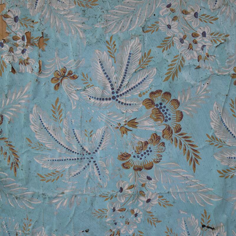 Painted Folk Art Bridal Cupboard