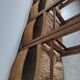 4 straw and wood chairs