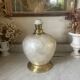 Capiz shell lamp and vintage brass