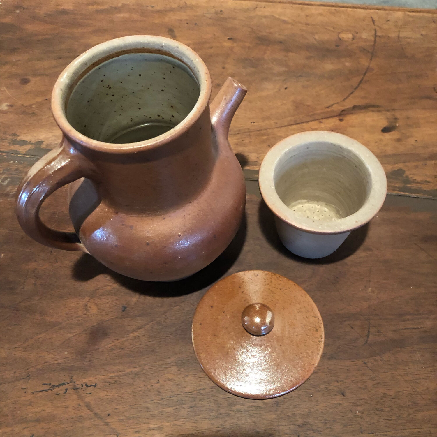 Teapot stoneware herbal tea maker