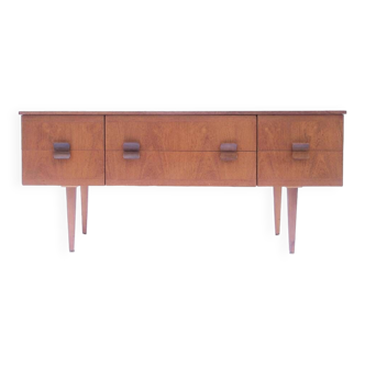 Scandinavian vintage sideboard with 6 drawers