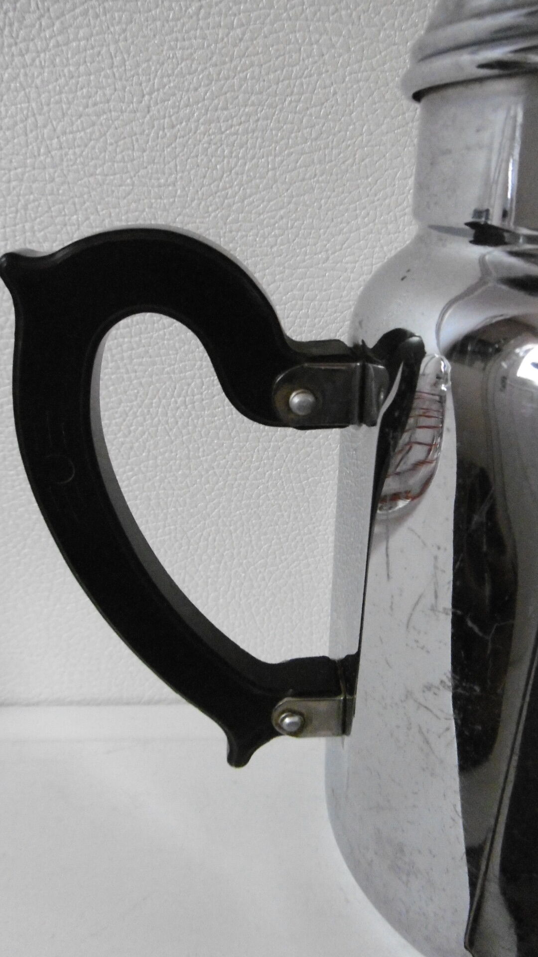 Vintage stainless steel coffee maker 50s