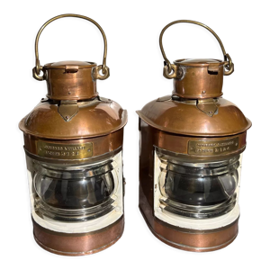 Paire de lanternes de bateau