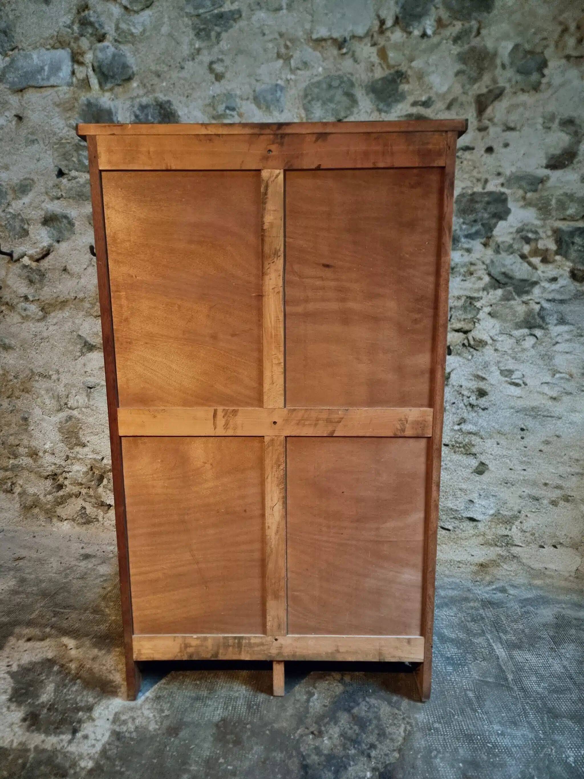 Vintage drum cabinet in French oak from the 1930s.