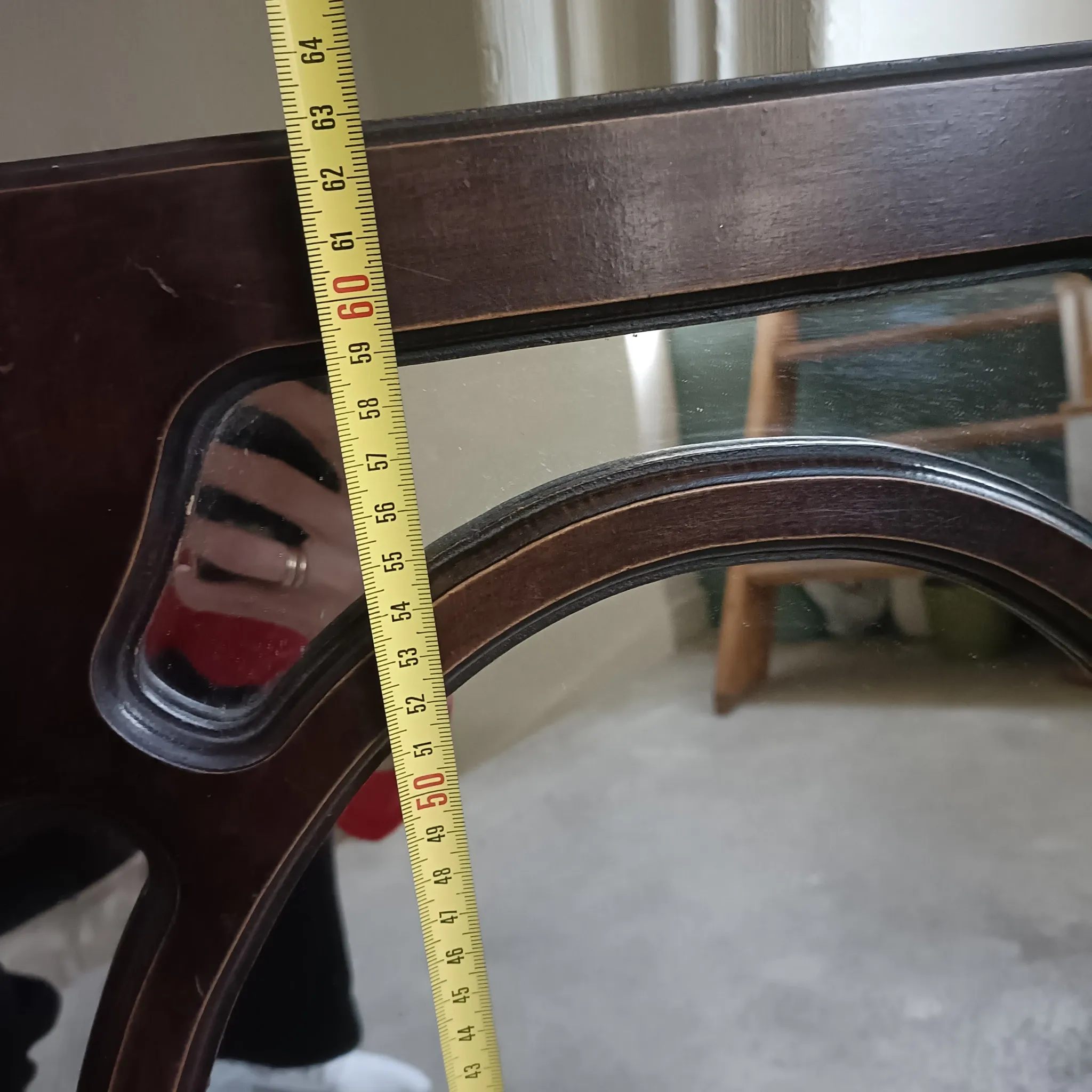 Art Deco mirror with beading