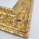 1940s Italian Mirror in Golden Wood Frame
