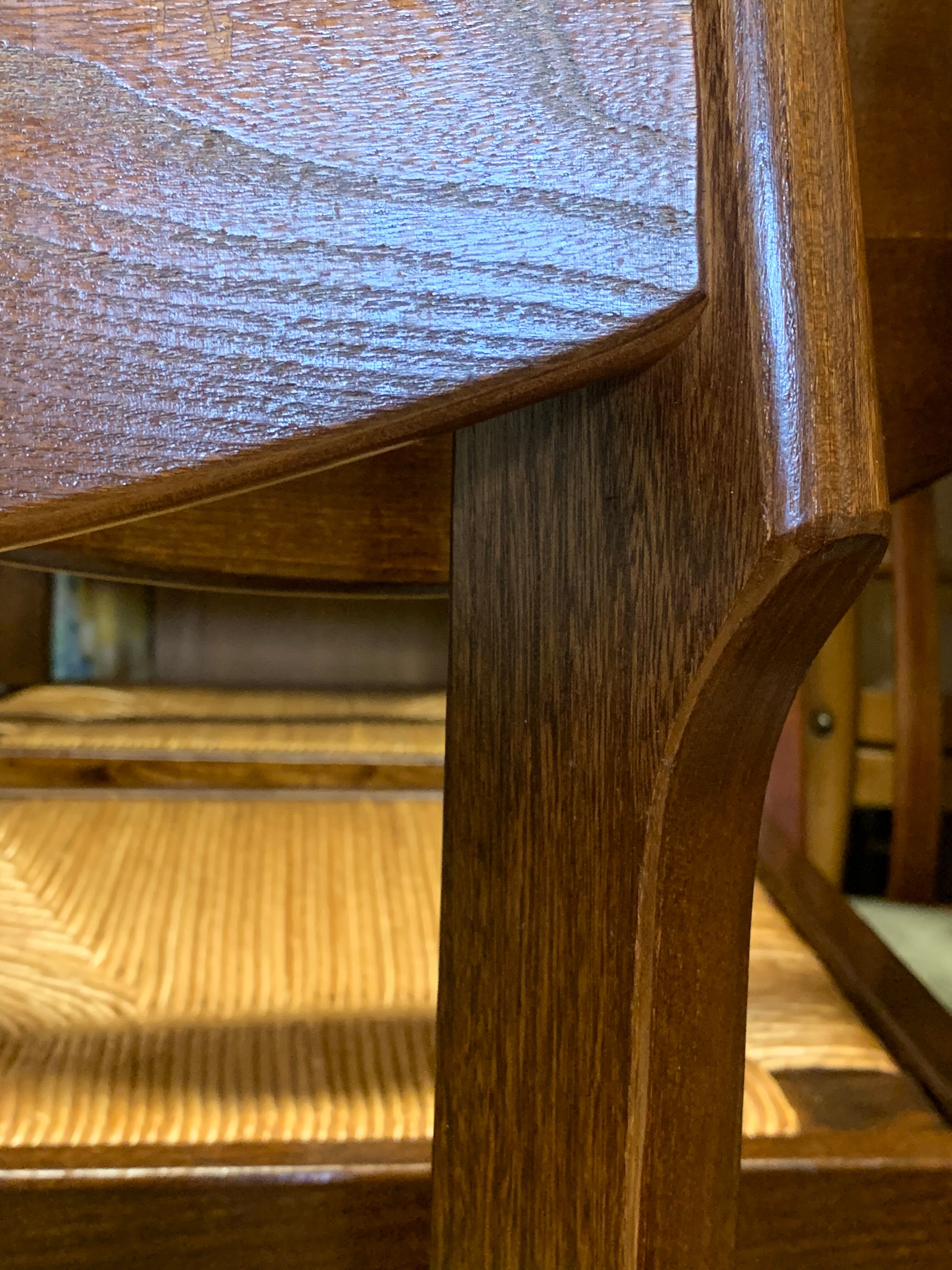 Mulched chairs in vintage solid elm 1960