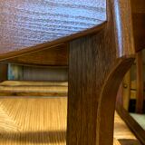 Mulched chairs in vintage solid elm 1960