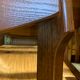 Vintage 1960s solid elm straw chairs