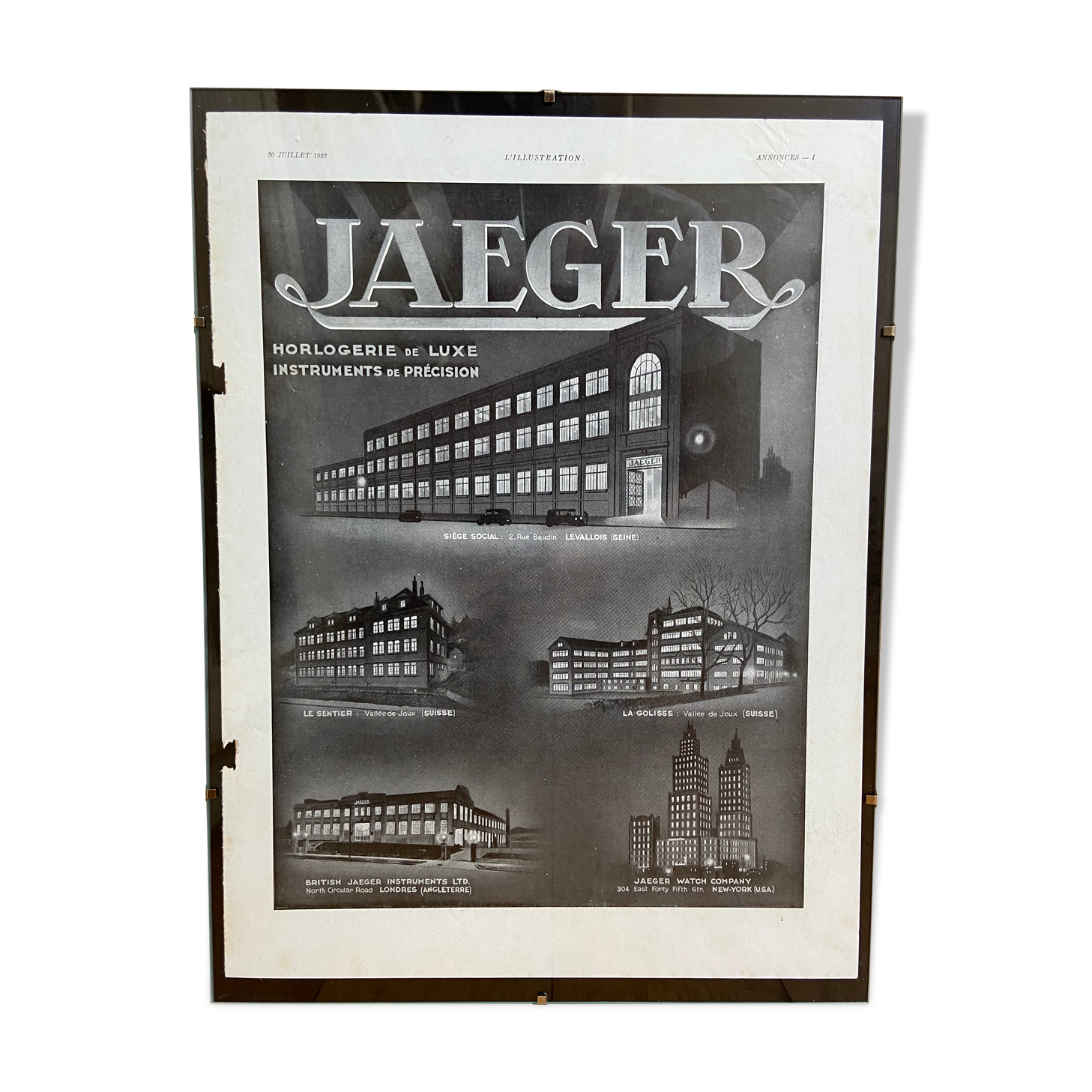Jaeger advertising poster July 30, 1932