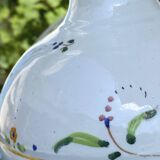 Antique hand-painted glazed ceramic vase