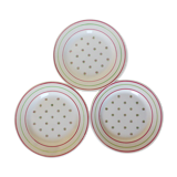 3 vintage dessert plates from the Luneville factory 2107113