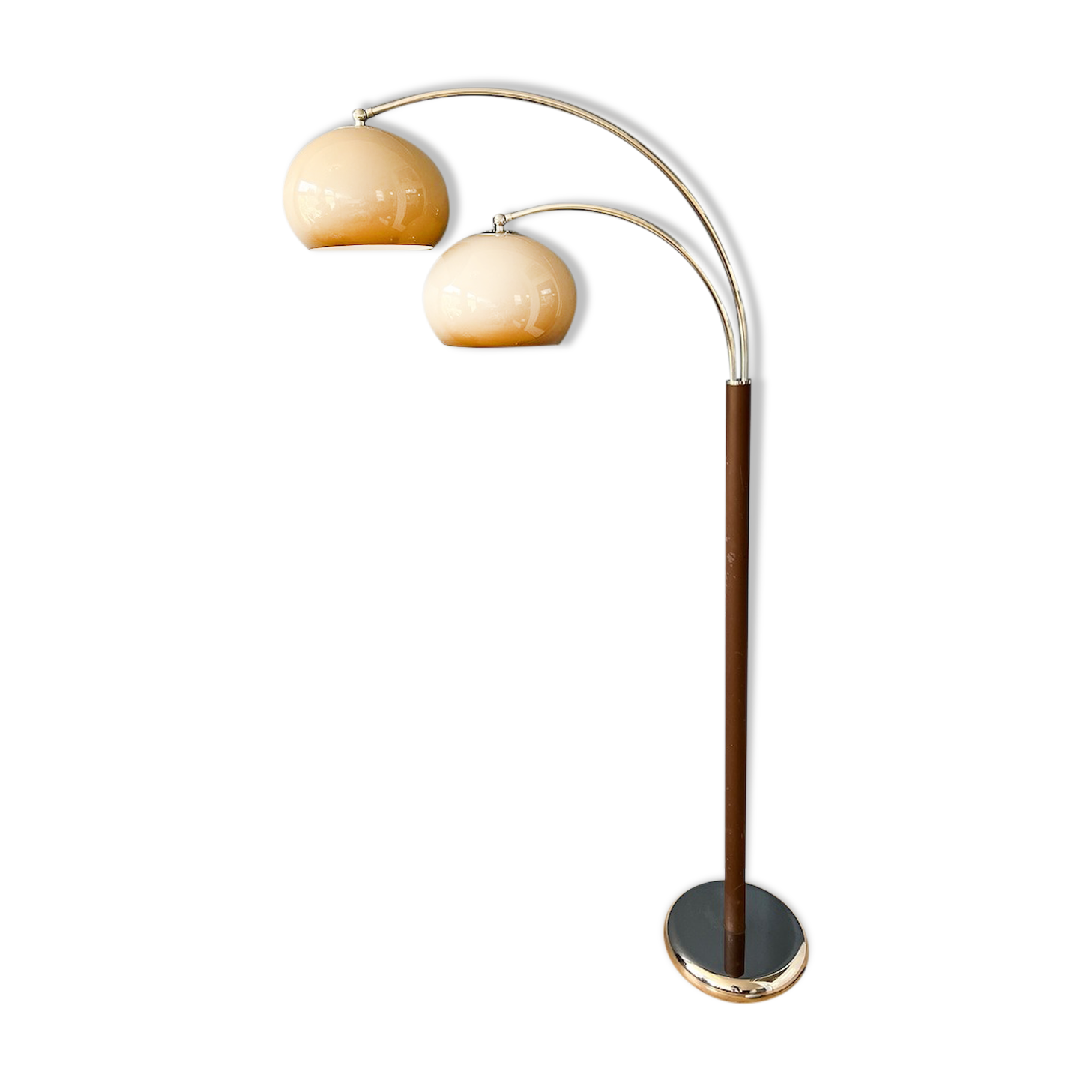Dijkstra Double Arc Mushroom Lampamp | | d’éclairage de l’ère spatiale Rétro Lumière debout des années 70