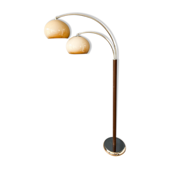 Dijkstra Double Arc Mushroom Lampamp | | d’éclairage de l’ère spatiale Rétro Lumière debout des années 70