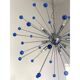 Contemporary Blue “Star” Murano Glass Sputnik Chandelier