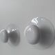 Pair of vintage "Funnel" wall lights, white lacquered metal, by Vibia Spain 2000
