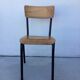 Chaise d'école bois et métal pour grand enfant