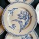 6 Ironstone Flat Plates K G Luneville Tulip Pattern