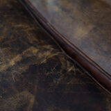 Antique brown leather chesterfield sofa, 1920s